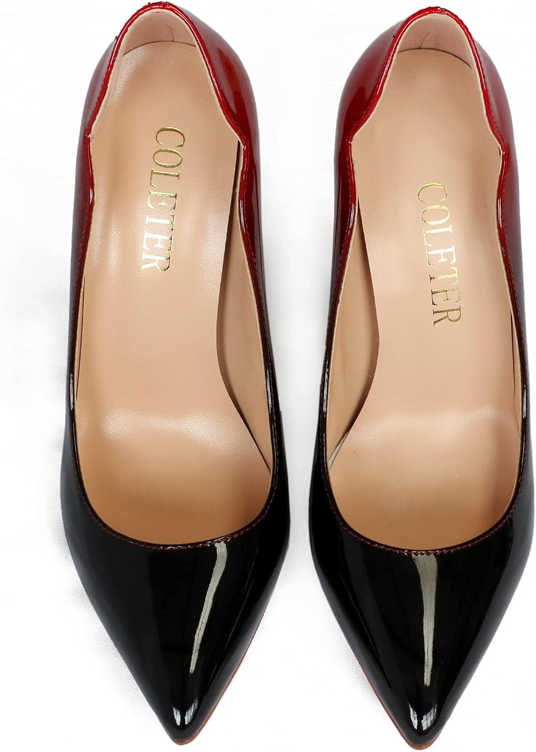 Coleter High Heels for Women, 4.72 Inch/12Cm Pointed Toe Dress Shoes Stiletto Heels Evening Party Pumps