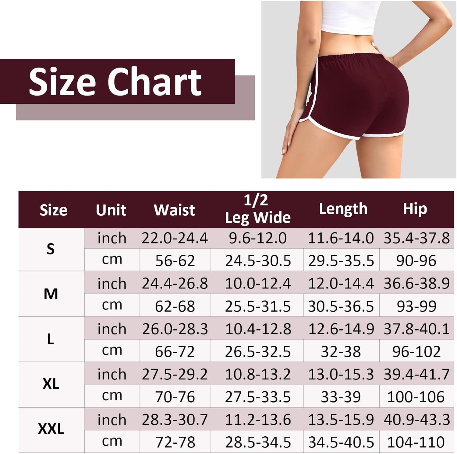 6 Packs Dance Shorts Cotton Sports Short Waistband Women Summer Sports Shorts Yoga Shorts for Women…